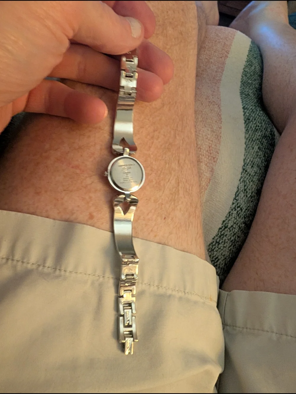 Candie'sSilver-Tone Round Watch with Crystal Accents With Quartz Move Brand Batt
